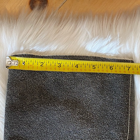 Rare Distressed Grey Sheepskin/Shearling Leather Chanel CC Boots - Size 39 - Picture 13 of 14